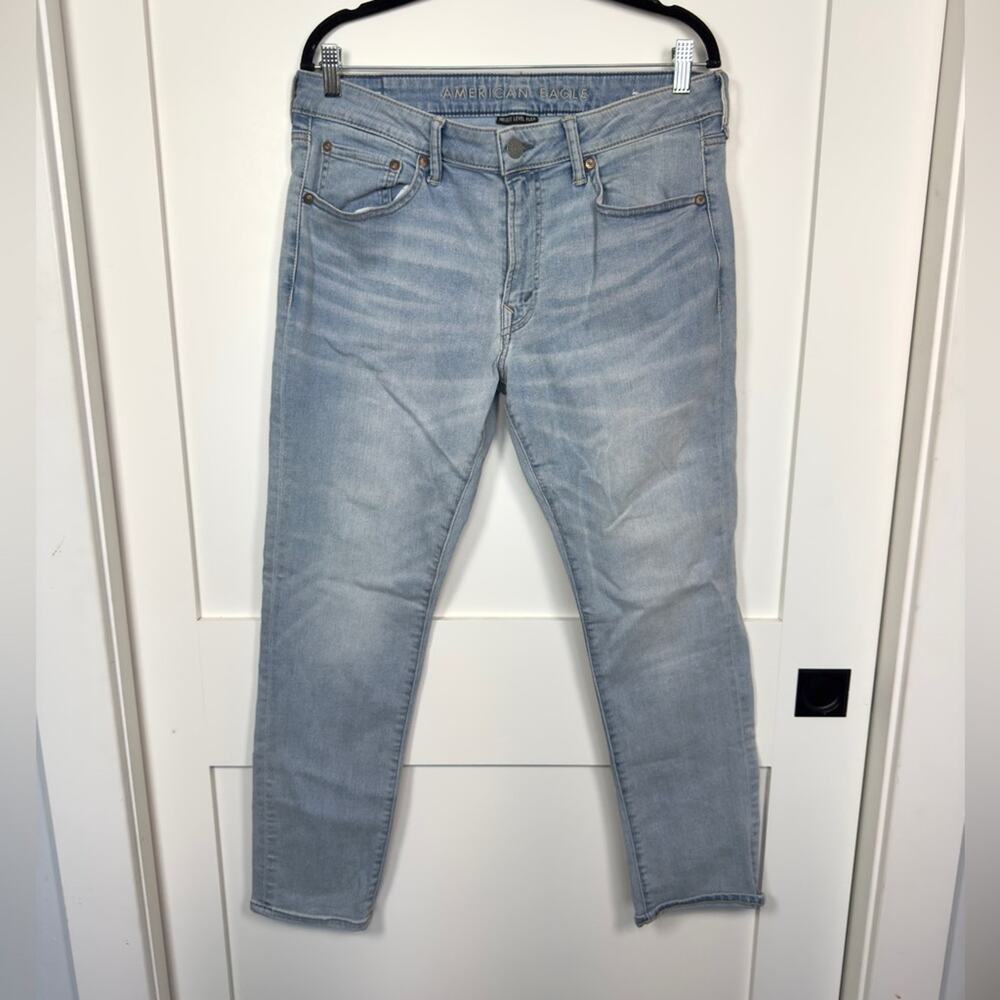 American Eagle Outfitters Men’s Light Wash Cotton Next Level Flex Jeans 34x30